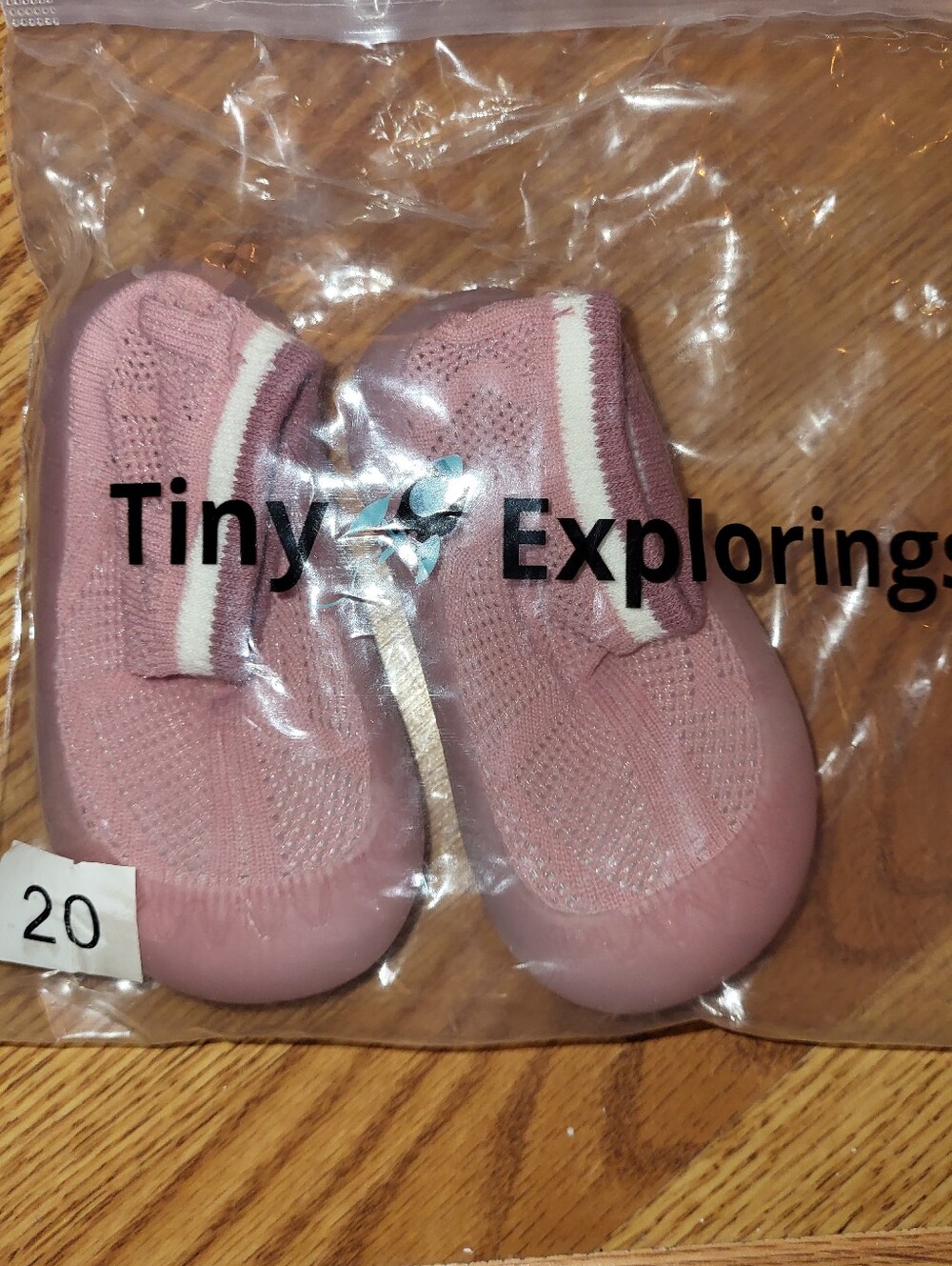 Tiny Explorings Toddler Lightweight Slip-On Summer Edition Yellow and Pink Shoes - Picture 2 of 5